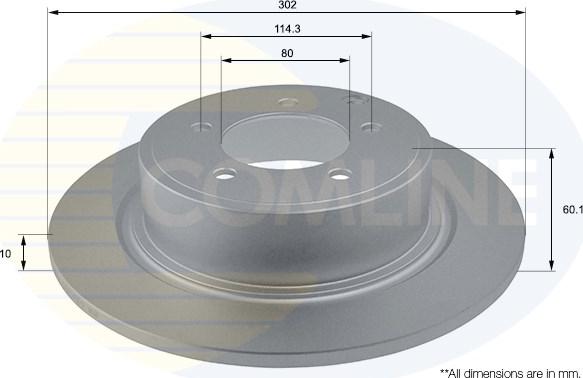 Comline ADC2722 - Brake Disc autospares.lv