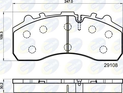 Comline CBP9042MK - Brake Pad Set, disc brake autospares.lv