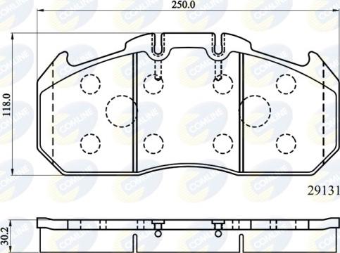 Comline CBP9058MK - Brake Pad Set, disc brake autospares.lv