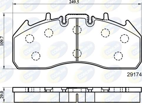 Comline CBP9078MK - Brake Pad Set, disc brake autospares.lv