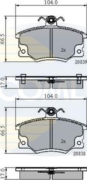 Comline CBP4137 - Brake Pad Set, disc brake autospares.lv