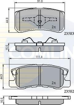 Comline CBP0905 - Brake Pad Set, disc brake autospares.lv