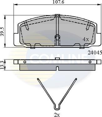 Comline CBP0986 - Brake Pad Set, disc brake autospares.lv