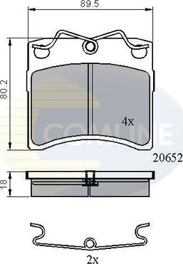 Comline CBP0925 - Brake Pad Set, disc brake autospares.lv