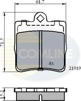 Comline CBP0454 - Brake Pad Set, disc brake autospares.lv