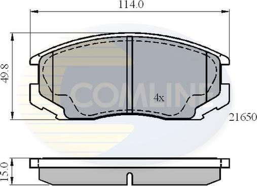 Comline CBP0415 - Brake Pad Set, disc brake autospares.lv