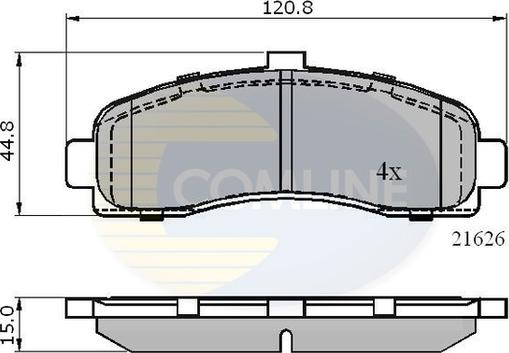 Comline CBP0508 - Brake Pad Set, disc brake autospares.lv