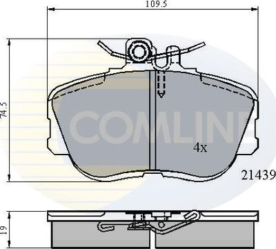 Comline CBP0503 - Brake Pad Set, disc brake autospares.lv