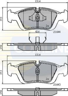 Comline CBP0513 - Brake Pad Set, disc brake autospares.lv