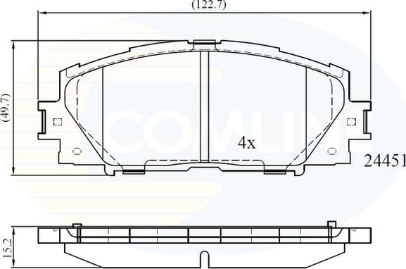 Comline CBP06014 - Brake Pad Set, disc brake autospares.lv