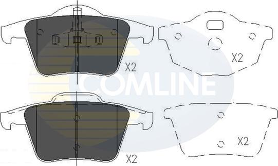 Comline CBP06027 - Brake Pad Set, disc brake autospares.lv