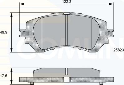 Comline CBP06112 - Brake Pad Set, disc brake autospares.lv