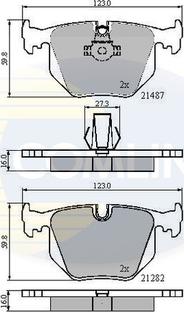 Comline CBP01547 - Brake Pad Set, disc brake autospares.lv