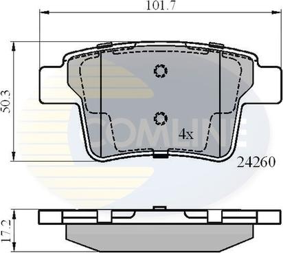 Comline CBP01557 - Brake Pad Set, disc brake autospares.lv