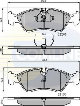 Comline CBP0150 - Brake Pad Set, disc brake autospares.lv