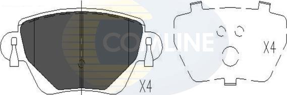 Comline CBP01517 - Brake Pad Set, disc brake autospares.lv