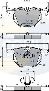 Comline CBP01671 - Brake Pad Set, disc brake autospares.lv