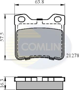 Comline CBP01060 - Brake Pad Set, disc brake autospares.lv