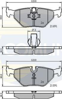 Comline CBP01011 - Brake Pad Set, disc brake autospares.lv