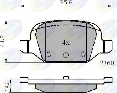 Comline CBP01026 - Brake Pad Set, disc brake autospares.lv