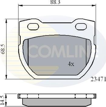 Comline CBP01078 - Brake Pad Set, disc brake autospares.lv