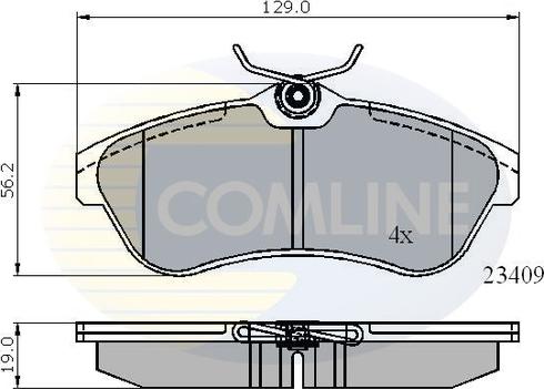 Comline CBP01146 - Brake Pad Set, disc brake autospares.lv