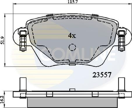 Comline CBP01114 - Brake Pad Set, disc brake autospares.lv