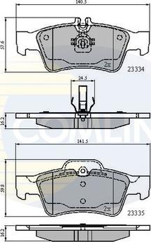 Comline CBP01118 - Brake Pad Set, disc brake autospares.lv