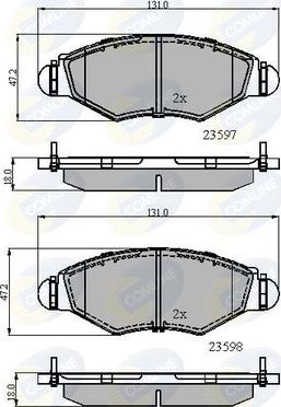 Comline CBP01131 - Brake Pad Set, disc brake autospares.lv