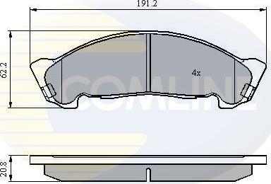 CAR SBB1682 - Brake Pad Set, disc brake autospares.lv