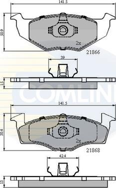 Comline CBP0180 - Brake Pad Set, disc brake autospares.lv