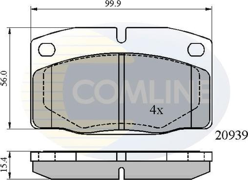 Comline CBP0135 - Brake Pad Set, disc brake autospares.lv