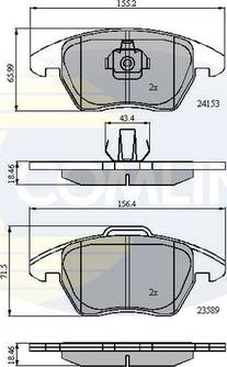 Comline CBP01308 - Brake Pad Set, disc brake autospares.lv