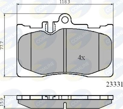 Comline CBP01211 - Brake Pad Set, disc brake autospares.lv