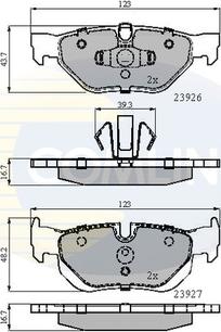 Comline CBP01708 - Brake Pad Set, disc brake autospares.lv