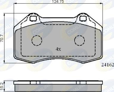 Comline CBP01703 - Brake Pad Set, disc brake autospares.lv