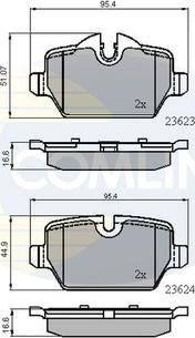 Comline CBP01710 - Brake Pad Set, disc brake autospares.lv