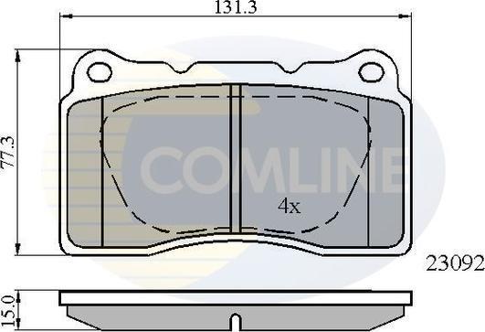 Comline CBP0895 - Brake Pad Set, disc brake autospares.lv