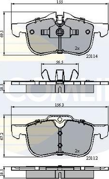 Comline CBP0898 - Brake Pad Set, disc brake autospares.lv