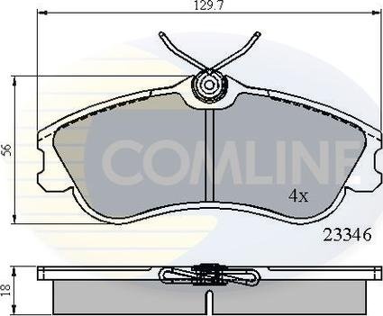 Comline CBP0892 - Brake Pad Set, disc brake autospares.lv