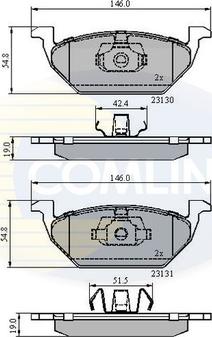 Comline CBP0889 - Brake Pad Set, disc brake autospares.lv