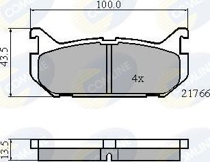 Comline CBP0327 - Brake Pad Set, disc brake autospares.lv