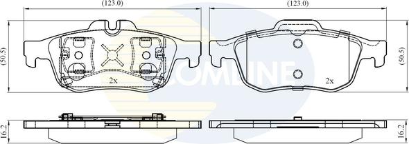 Comline CBP02425 - Brake Pad Set, disc brake autospares.lv