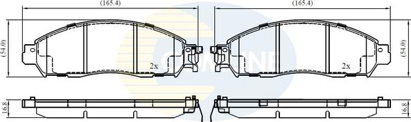 Comline CBP02420 - Brake Pad Set, disc brake autospares.lv