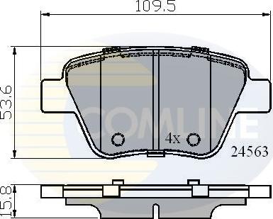 Comline CBP02022 - Brake Pad Set, disc brake autospares.lv