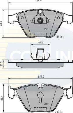 Comline CBP02100 - Brake Pad Set, disc brake autospares.lv