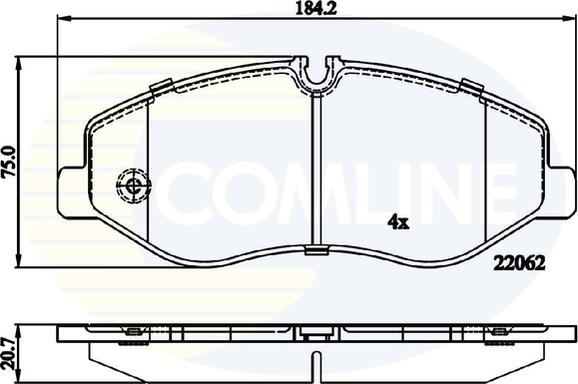 Comline CBP02317 - Brake Pad Set, disc brake autospares.lv