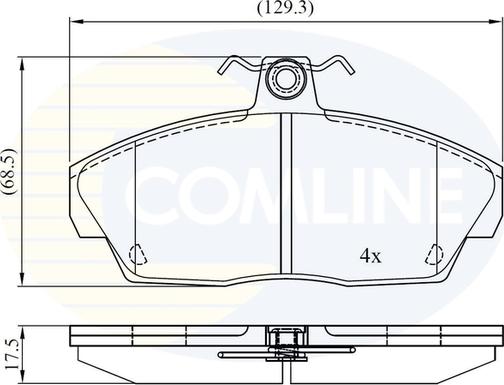 Comline CBP0232 - Brake Pad Set, disc brake autospares.lv