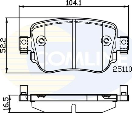 Comline CBP02220 - Brake Pad Set, disc brake autospares.lv