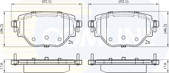 Comline CBP02775 - Brake Pad Set, disc brake autospares.lv